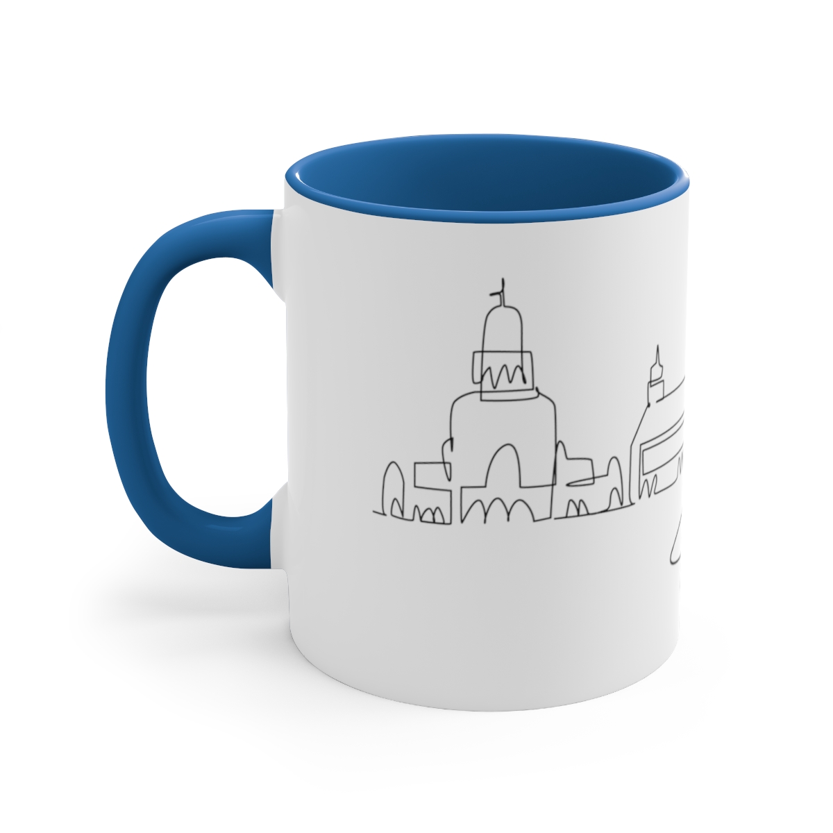 Sofia City Skyline Bulgaria Accent Mug 11oz Ceramic - Image 2