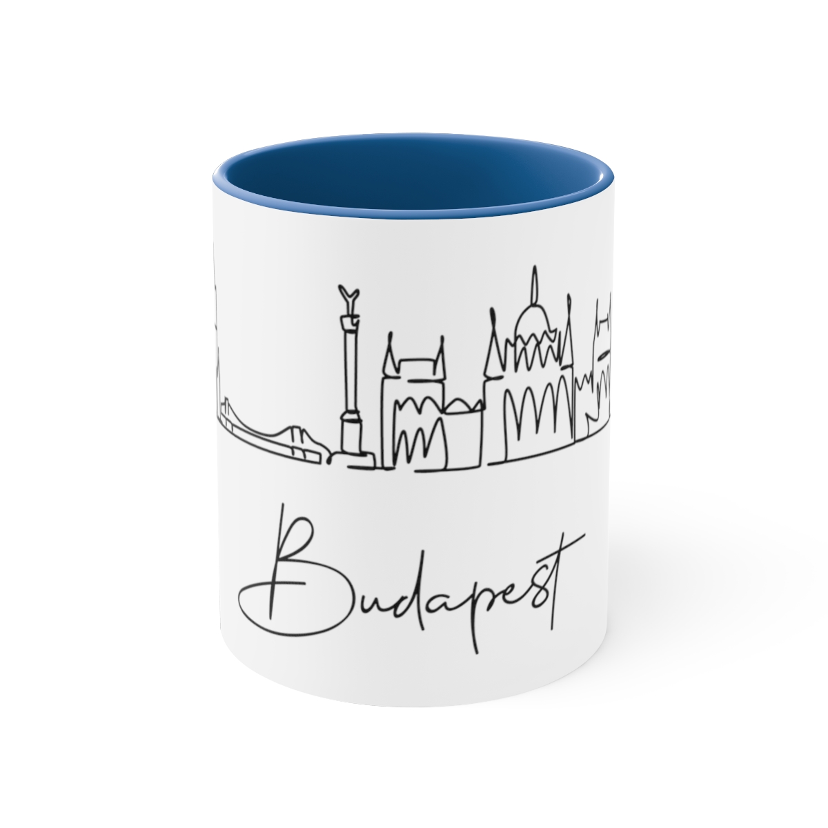 Budapest City Skyline Hungary Accent Mug 11oz Ceramic - Image 9