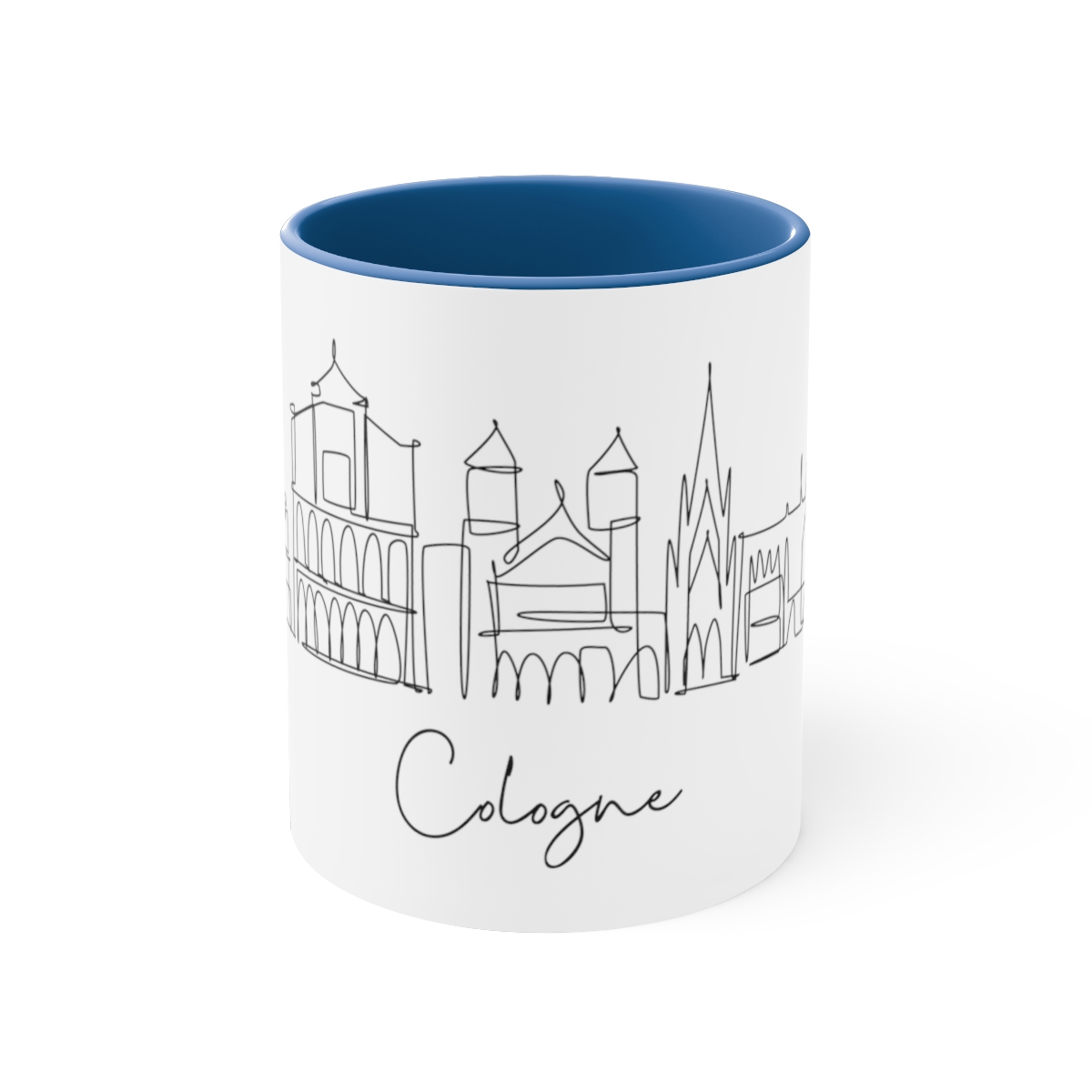 Cologne City Skyline Accent Mug 11oz Ceramic - Image 9