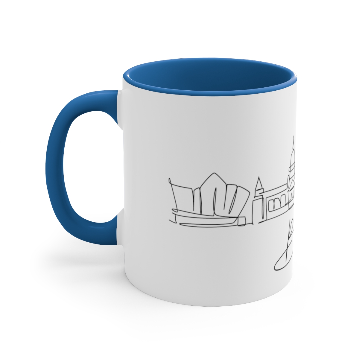 Belfast City Skyline Accent Mug 11oz Ceramic - Image 14