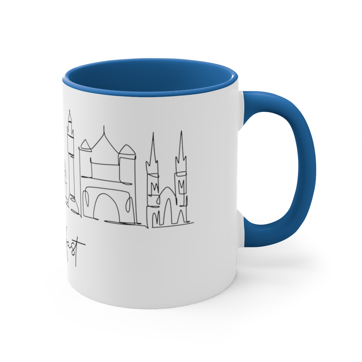 Belfast City Skyline Accent Mug 11oz Ceramic - Image 15