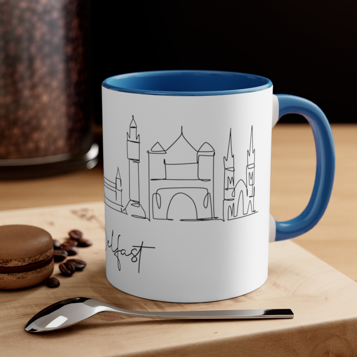 Belfast City Skyline Accent Mug 11oz Ceramic - Image 16
