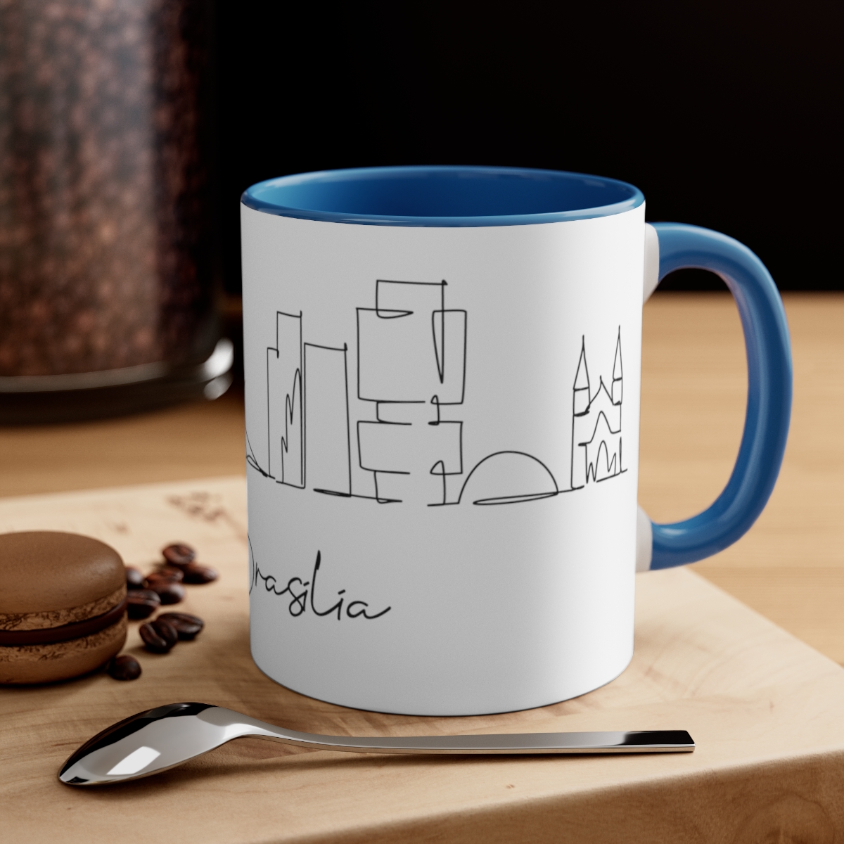 Brasilia City Skyline Brazil Accent Mug 11oz Ceramic - Image 12