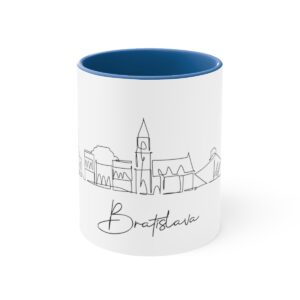 Bratislava City Skyline Accent Mug 11oz Ceramic