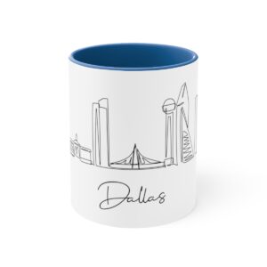 Dallas City Skyline Accent Mug 11oz Ceramic