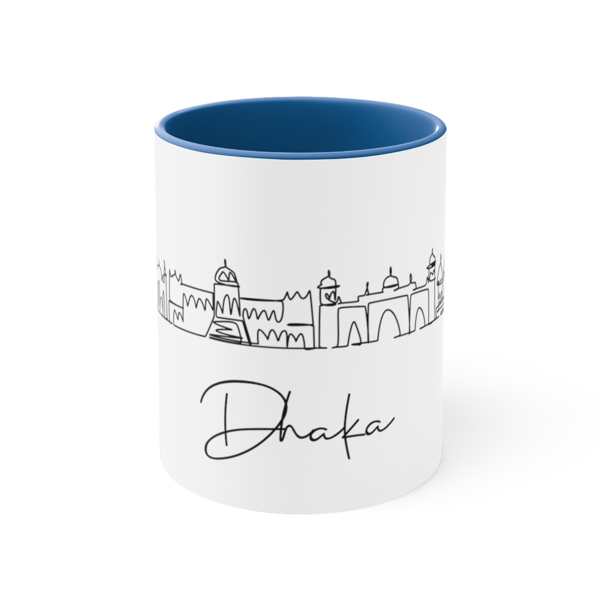 Dhaka City Skyline Bangladesh Accent Mug 11oz Ceramic - Image 13