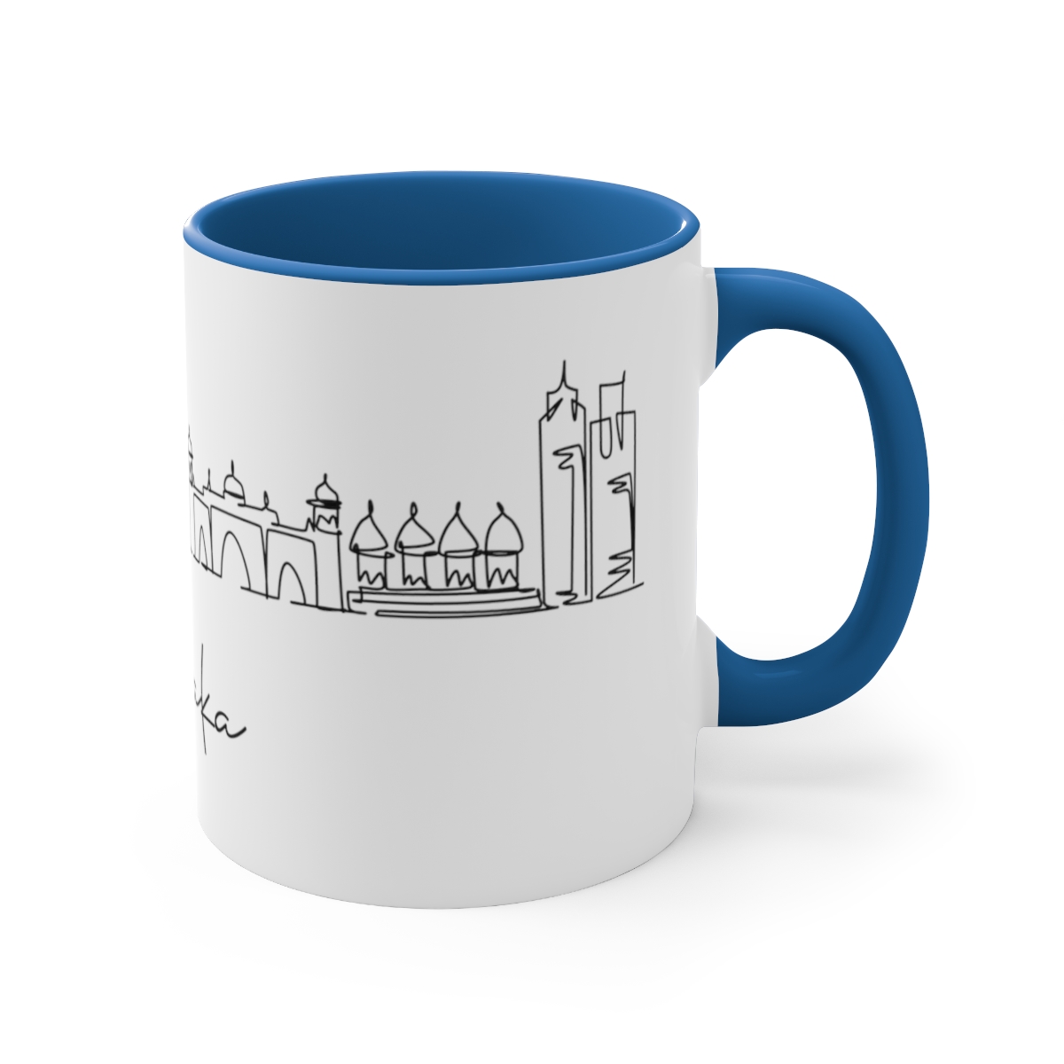 Dhaka City Skyline Bangladesh Accent Mug 11oz Ceramic - Image 15