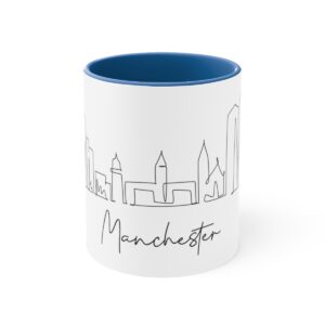 Manchester City Skyline 2 Accent Mug 11oz Ceramic