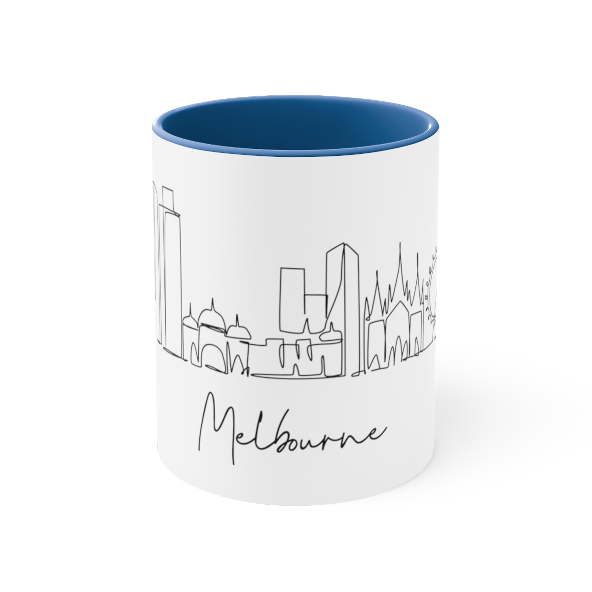 Melbourne City Skyline Accent Mug 11oz Ceramic - Image 9