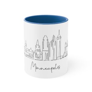 Minneapolis City Skyline United Accent Mug 11oz Ceramic