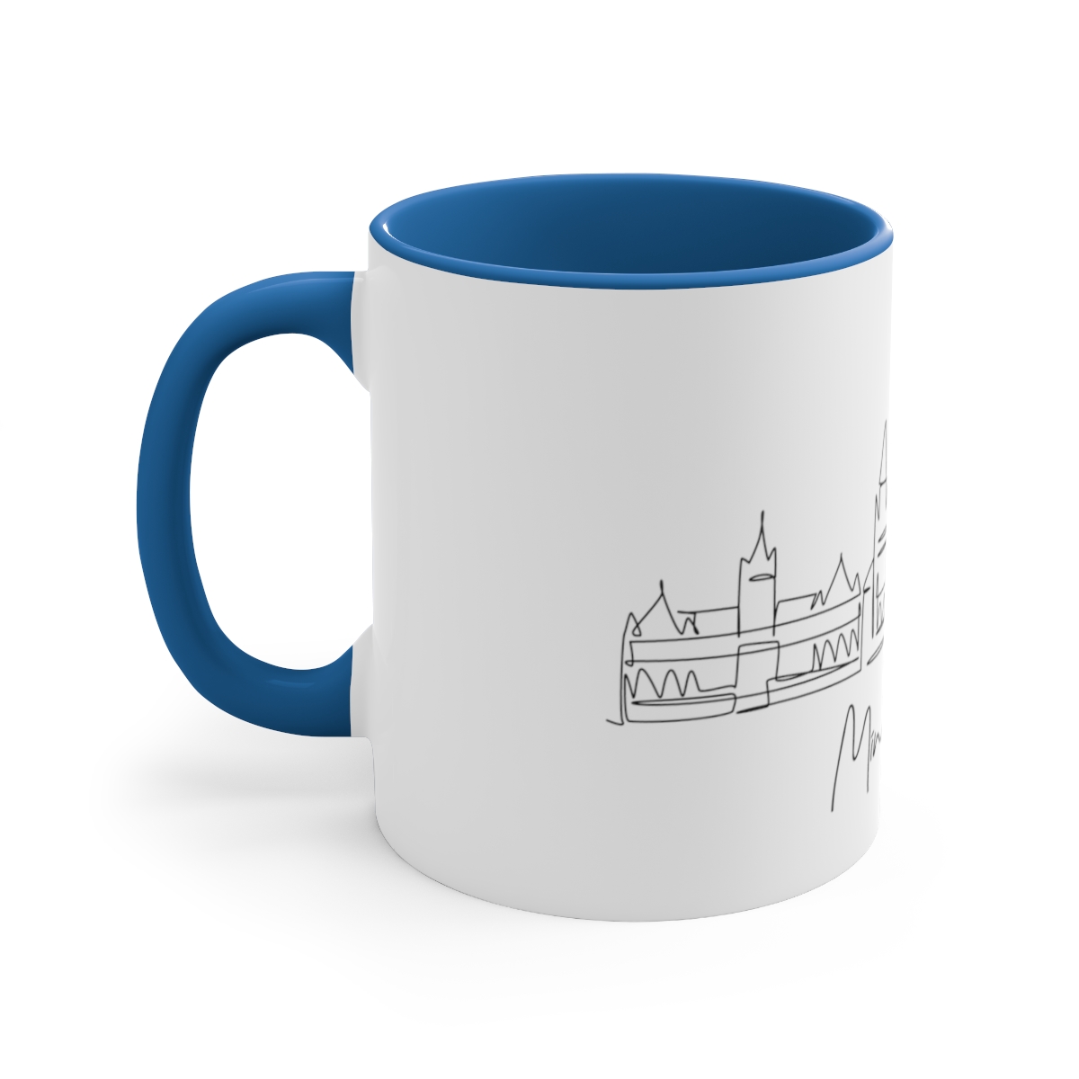 Minneapolis City Skyline United Accent Mug 11oz Ceramic - Image 2