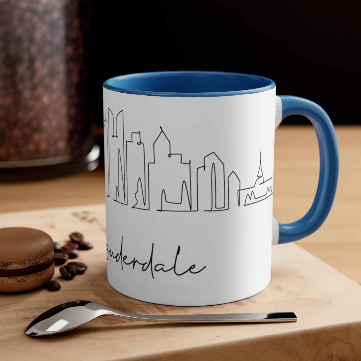 Fort Lauderdale City Skyline Accent Mug 11oz Ceramic - Image 16
