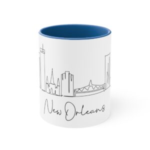New Orleans City Skyline Accent Mug 11oz Ceramic
