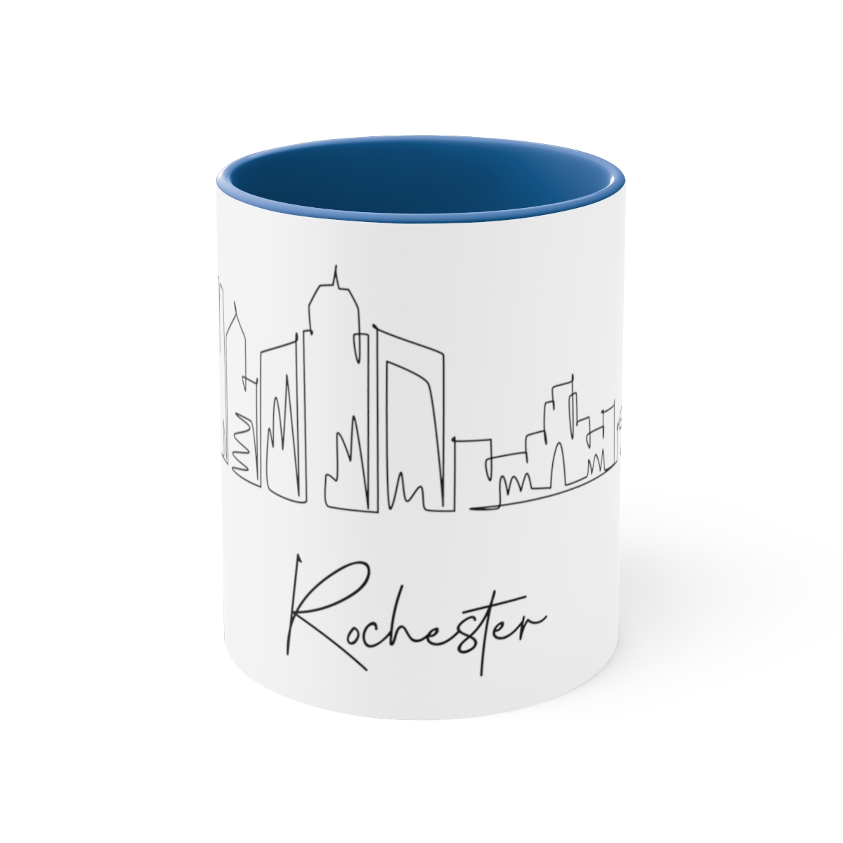 Rochester City Skyline York New Accent Mug 11oz Ceramic - Image 13
