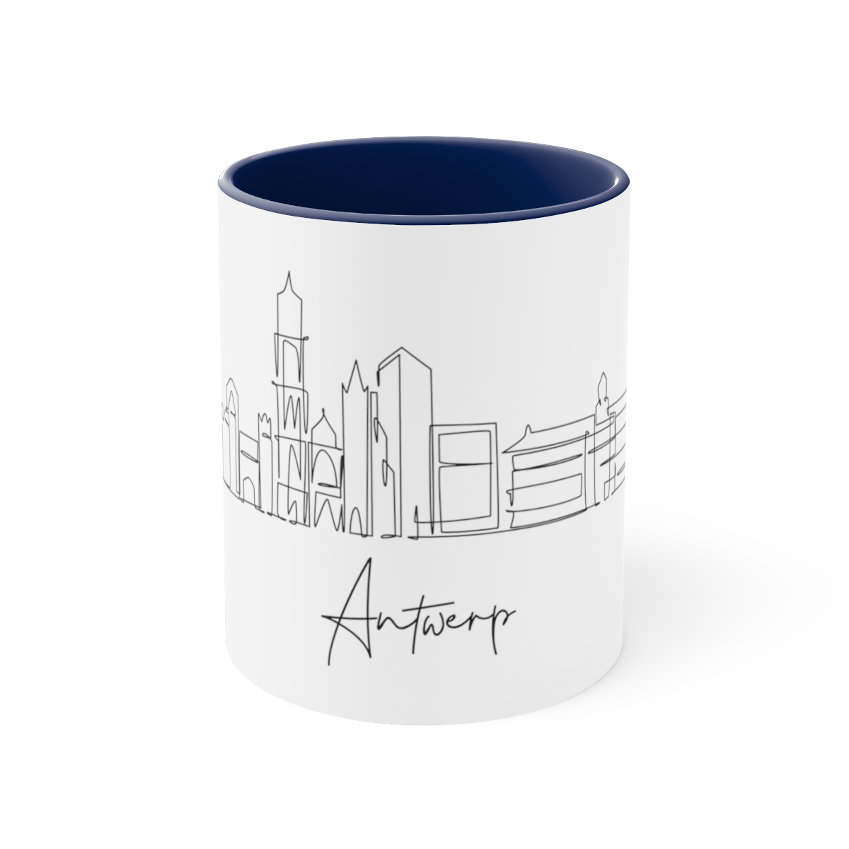 Antwerp City Skyline Accent Mug 11oz Ceramic - Image 9