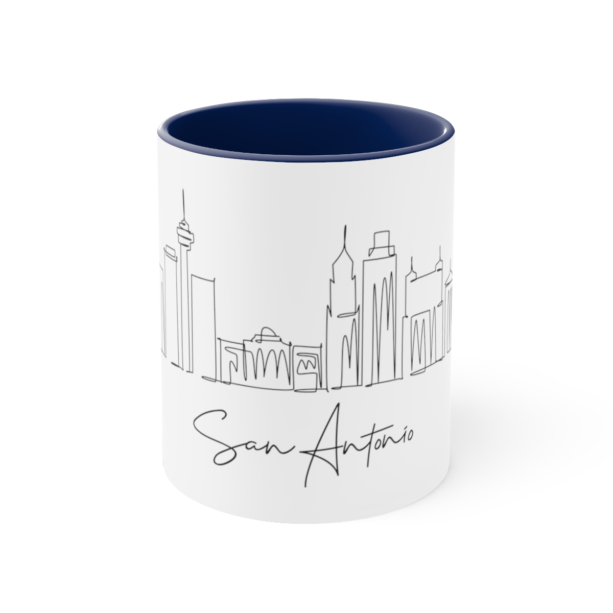 San Antonio City Skyline Accent Mug 11oz Ceramic