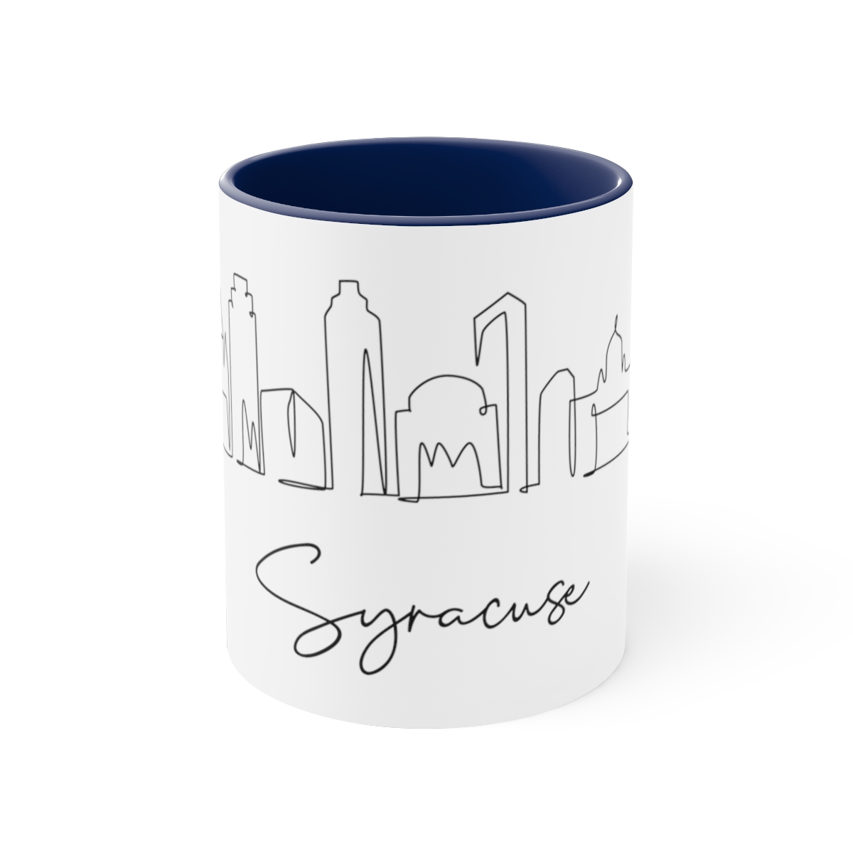 Syracuse City Skyline New York Accent Mug 11oz Ceramic - Image 5