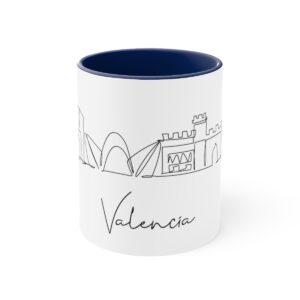 Valencia City Skyline Accent Mug 11oz Ceramic
