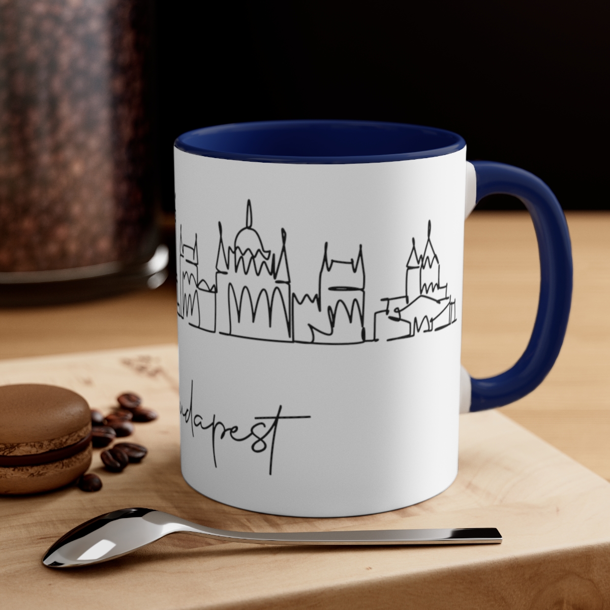 Budapest City Skyline Hungary Accent Mug 11oz Ceramic - Image 4