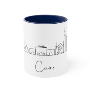 Cairo City Skyline Egypt Accent Mug 11oz Ceramic