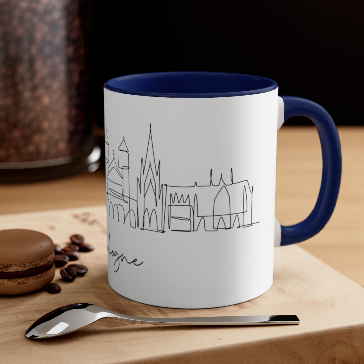 Cologne City Skyline Accent Mug 11oz Ceramic - Image 4