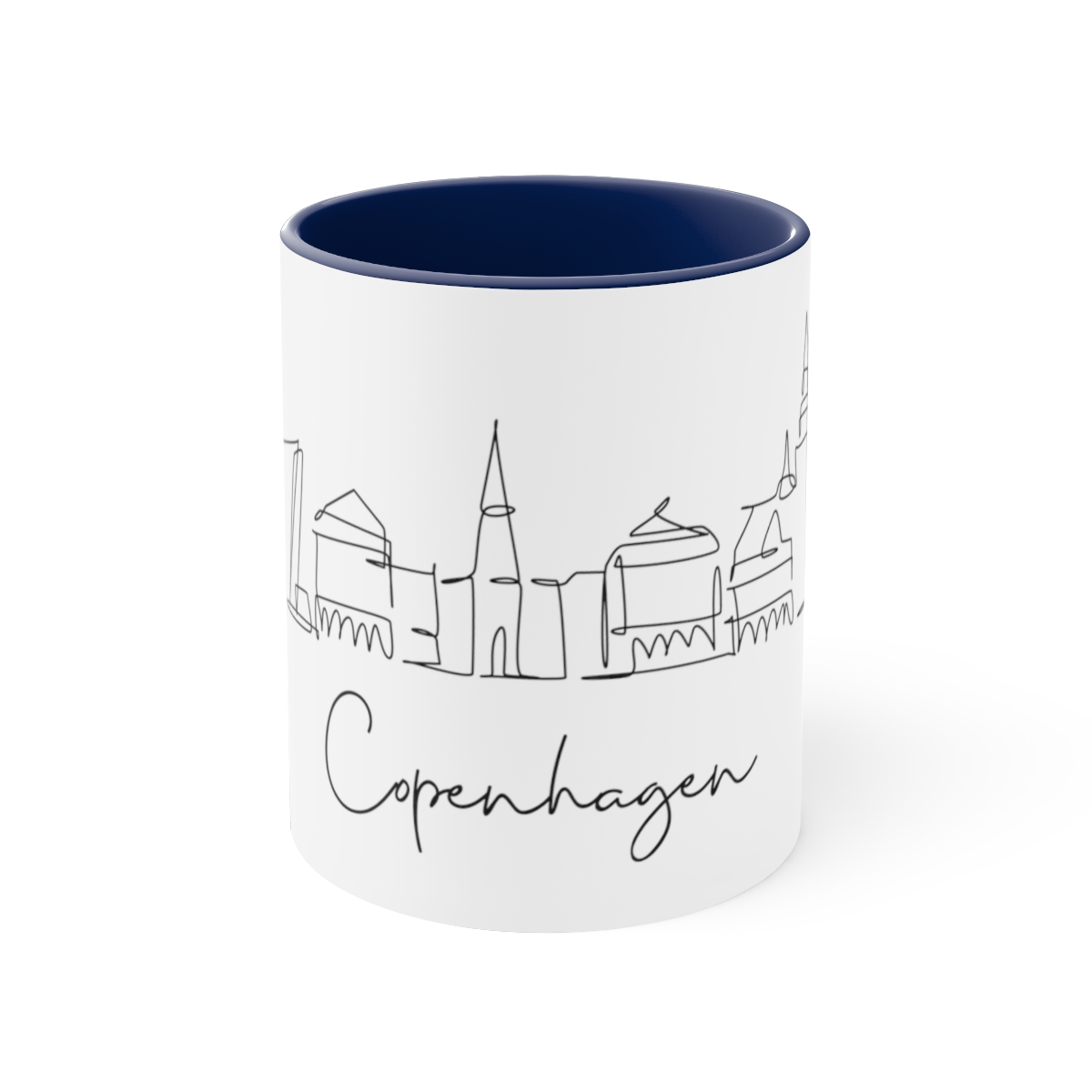 Copenhagen City Skyline Accent Mug 11oz Ceramic - Image 9