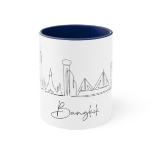 Bangkok City Skyline Accent Mug 11oz Ceramic
