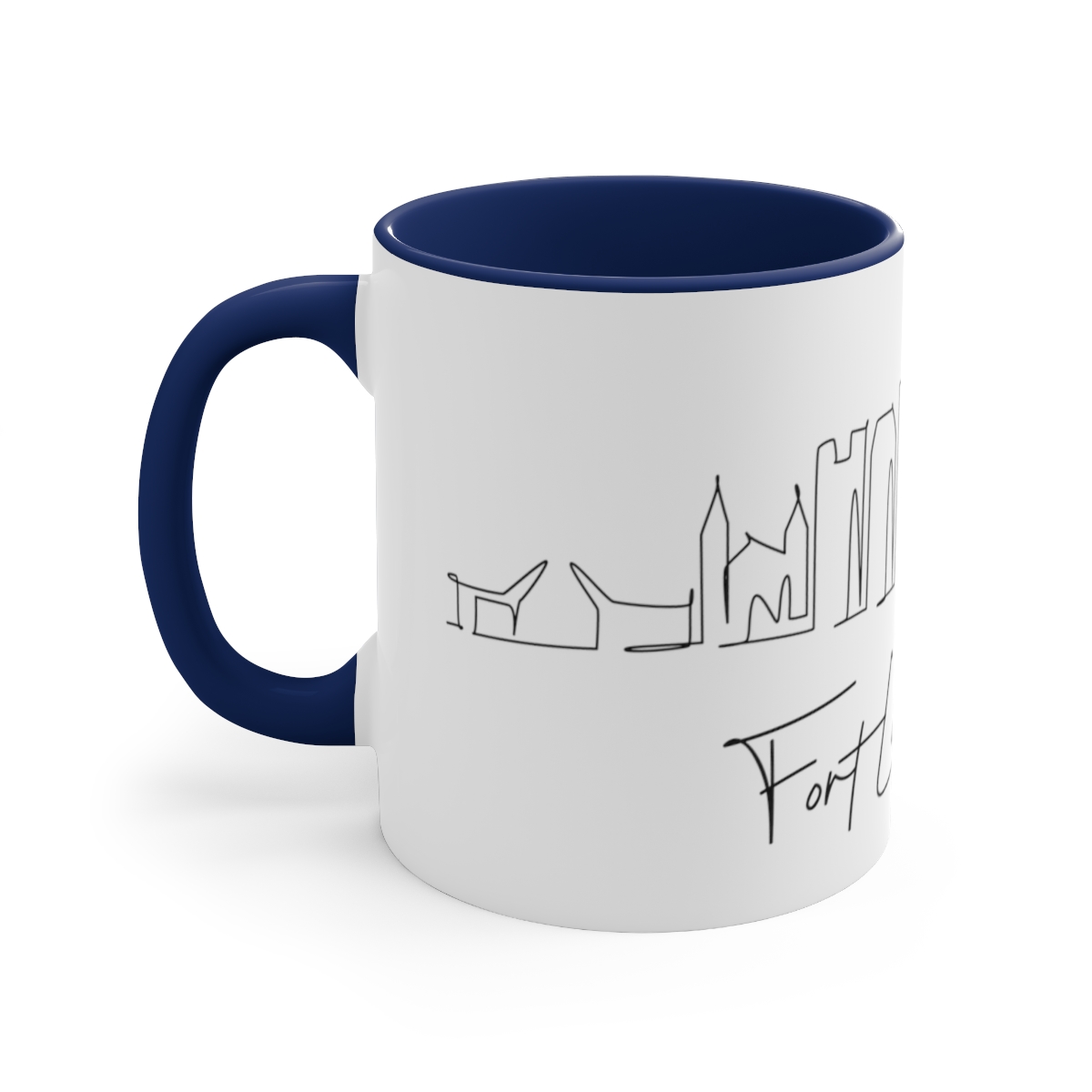 Fort Lauderdale City Skyline 1 Accent Mug 11oz Ceramic - Image 10