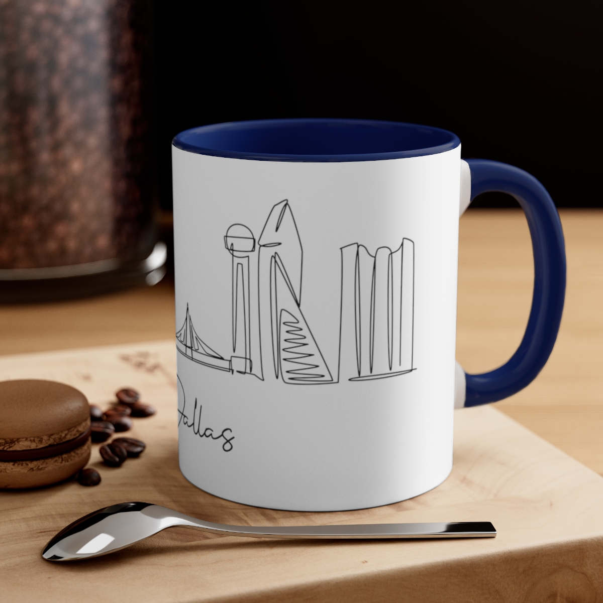Dallas City Skyline Accent Mug 11oz Ceramic - Image 12