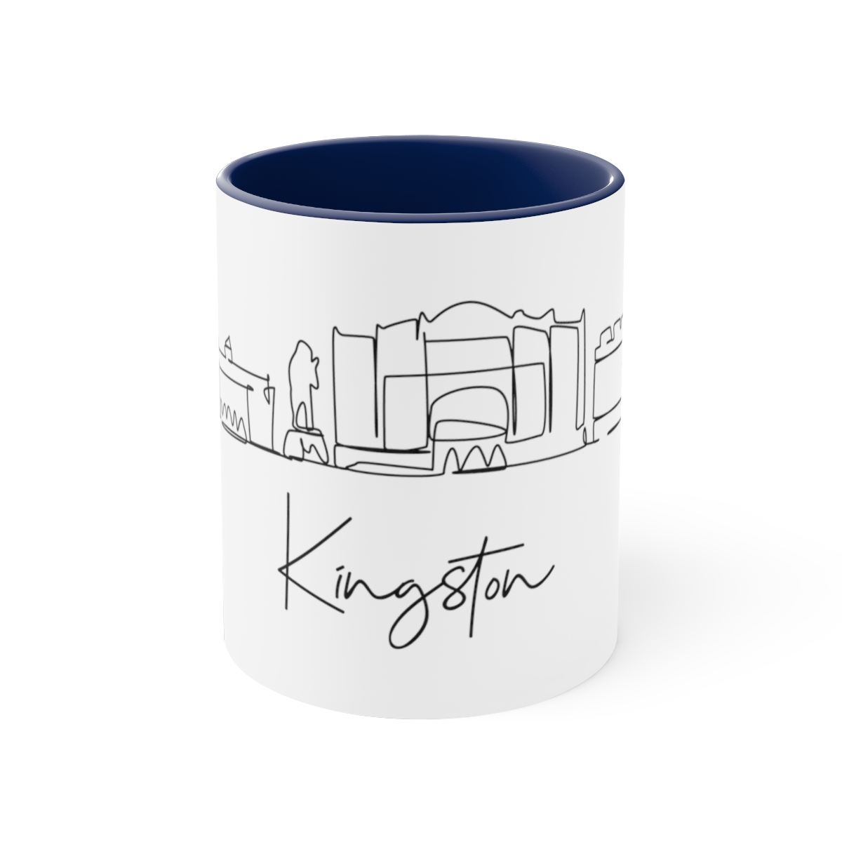 Kingston City Skyline Jamaica Accent Mug 11oz Ceramic - Image 9