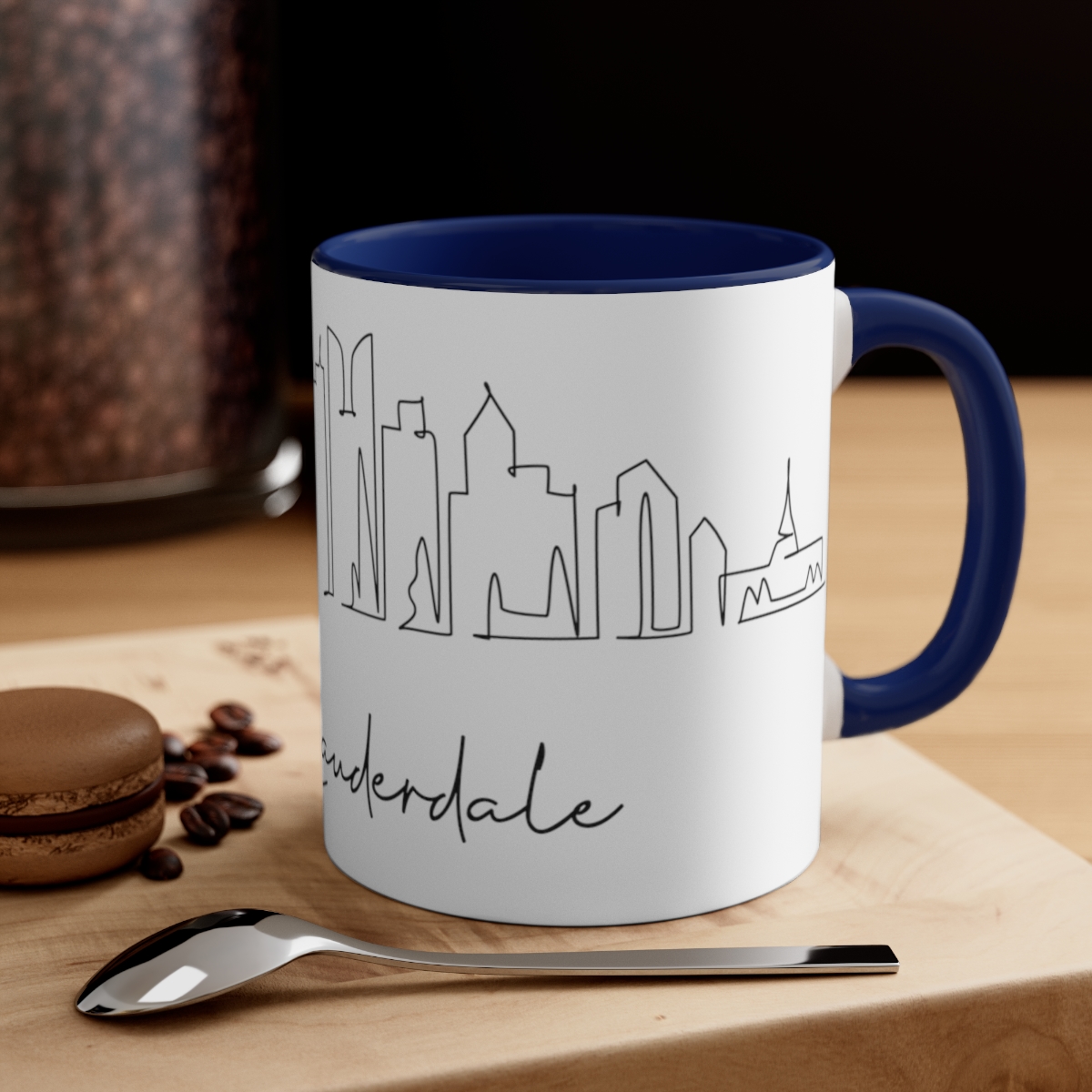 Fort Lauderdale City Skyline Accent Mug 11oz Ceramic - Image 12