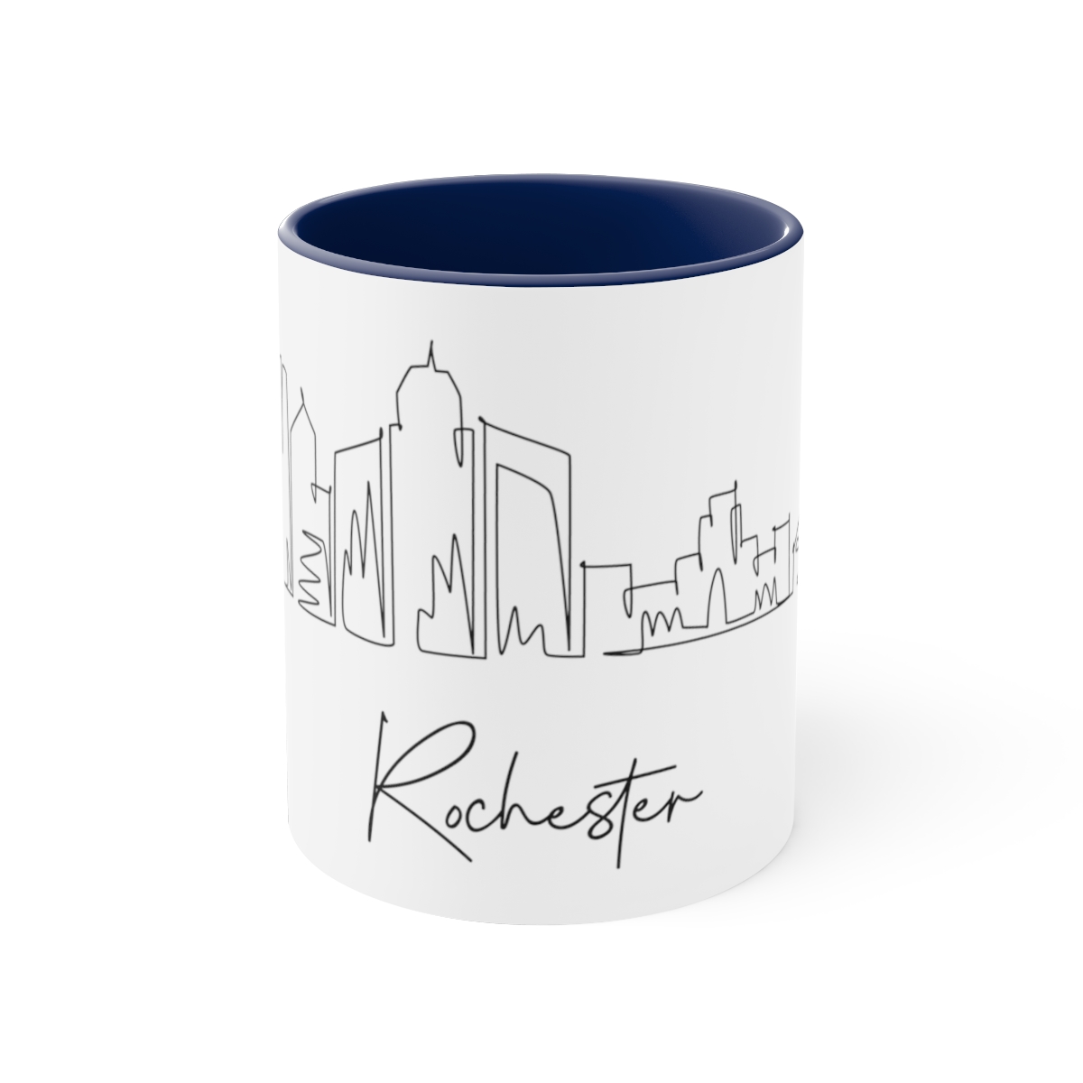 Rochester City Skyline York New Accent Mug 11oz Ceramic - Image 9