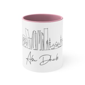 Abu Dhabi City Skyline UAE Accent Mug 11oz Ceramic