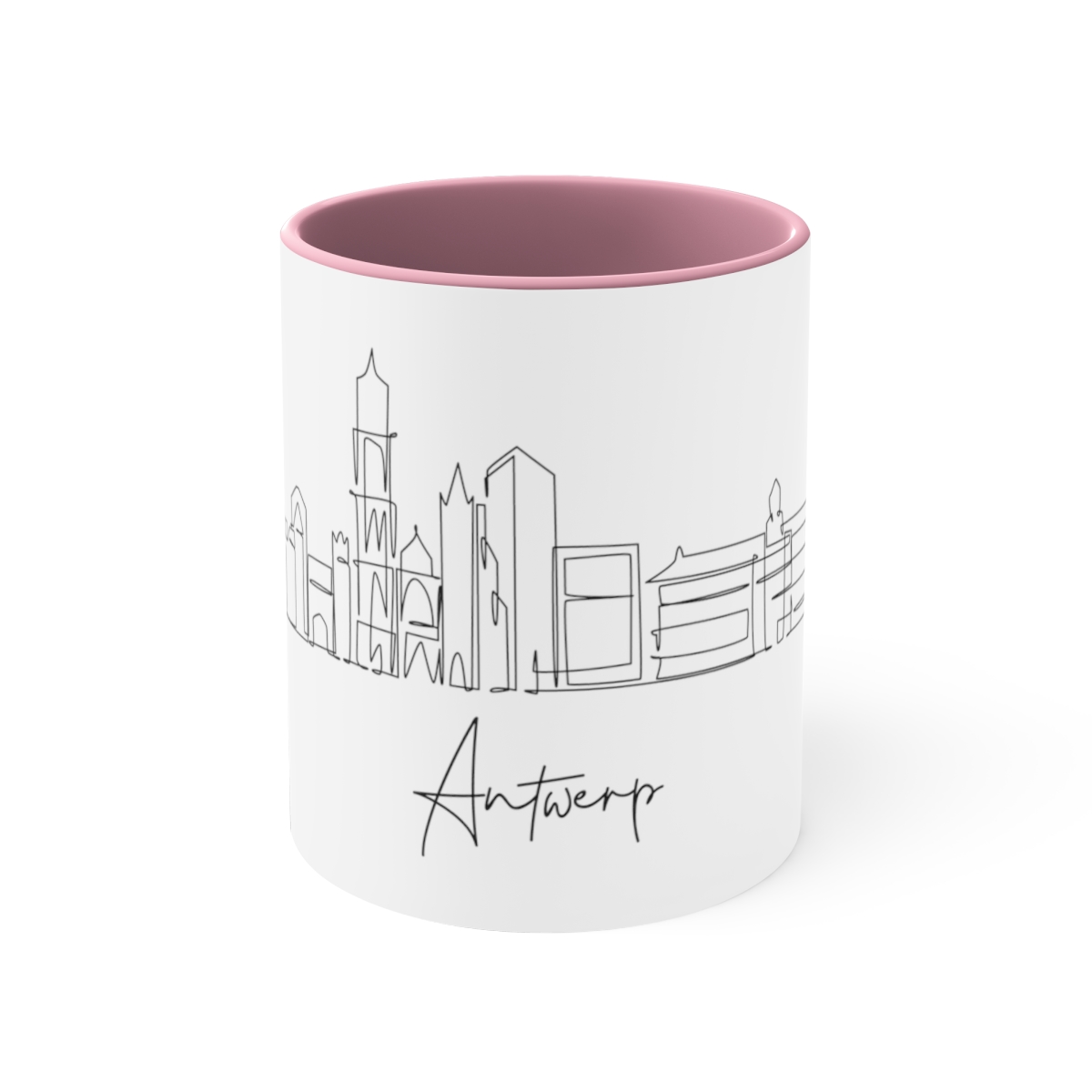 Antwerp City Skyline Accent Mug 11oz Ceramic - Image 17