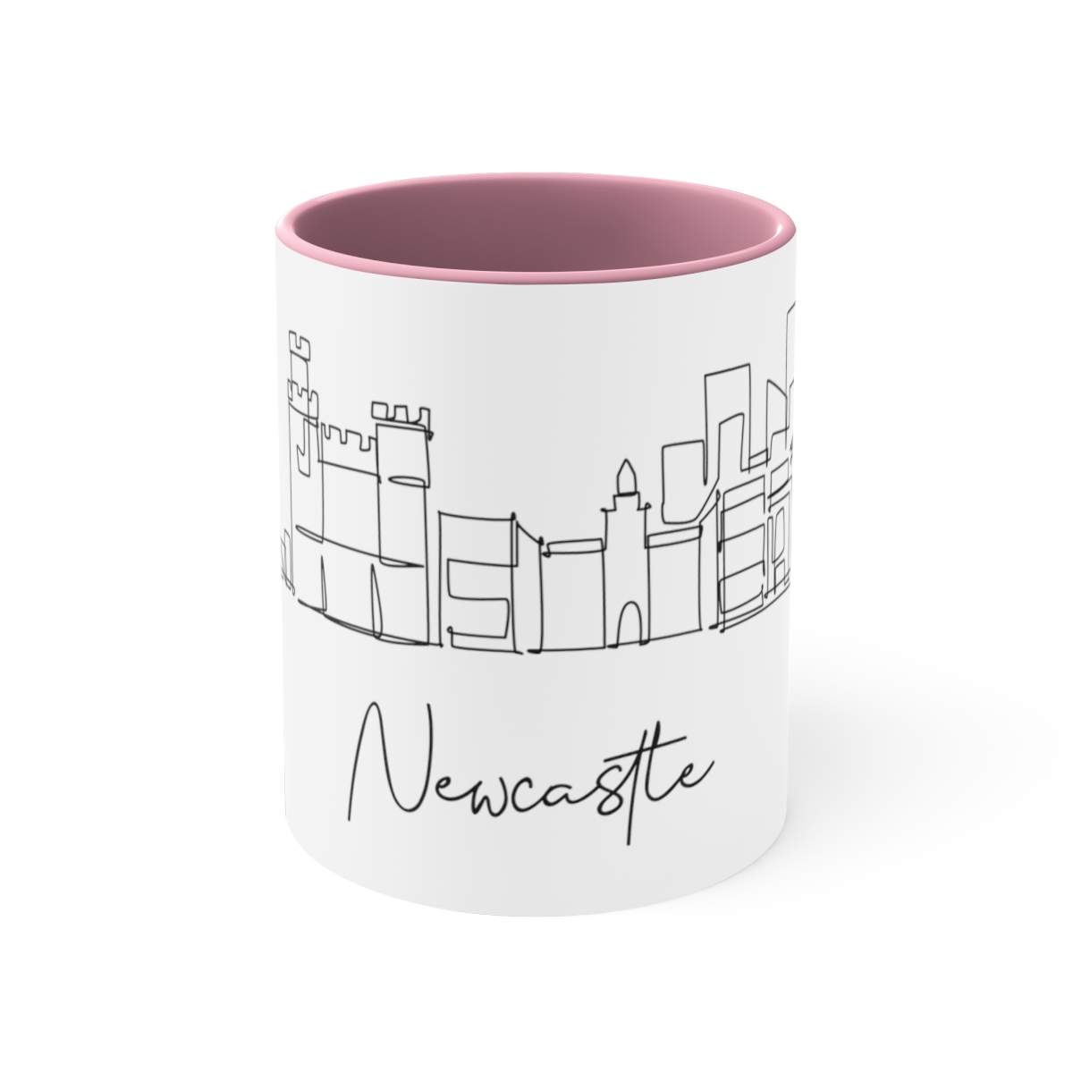 Newcastle City Skyline Accent Mug 11oz Ceramic