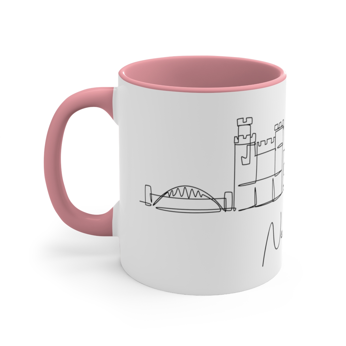 Newcastle City Skyline Accent Mug 11oz Ceramic - Image 2