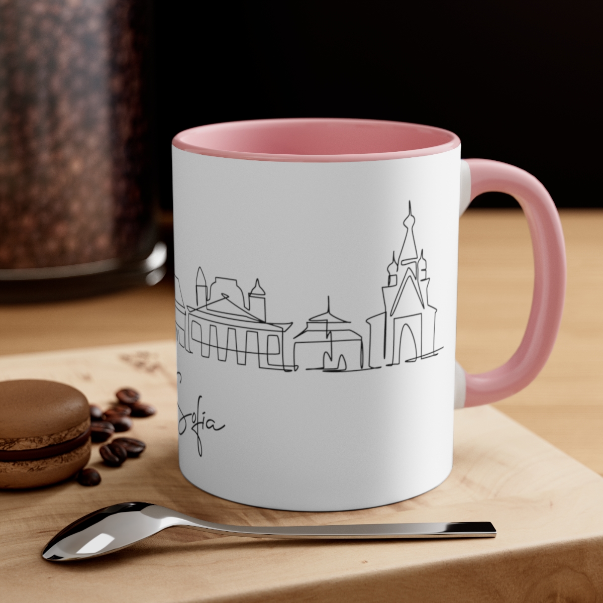 Sofia City Skyline Bulgaria Accent Mug 11oz Ceramic - Image 16