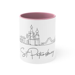 St Petersburg City Skyline Accent Mug 11oz Ceramic