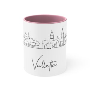 Valletta City Skyline Malta Accent Mug 11oz Ceramic