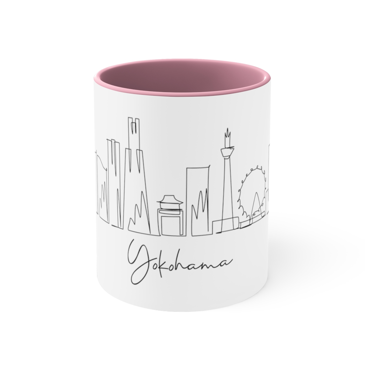 Yokohama City Skyline Japan Accent Mug 11oz Ceramic - Image 13
