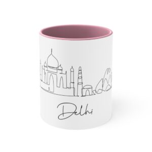 Delhi City Skyline India Accent Mug 11oz Ceramic