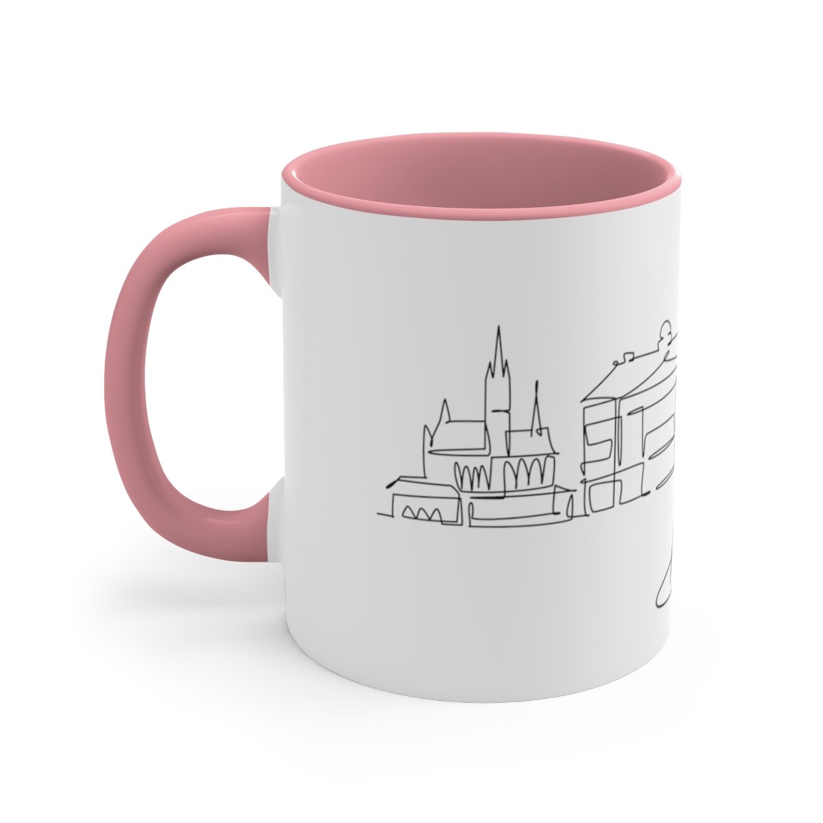 Brno City Skyline Czech Republic Accent Mug 11oz Ceramic - Image 14