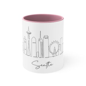 Seattle City Skyline Accent Mug 11oz Ceramic