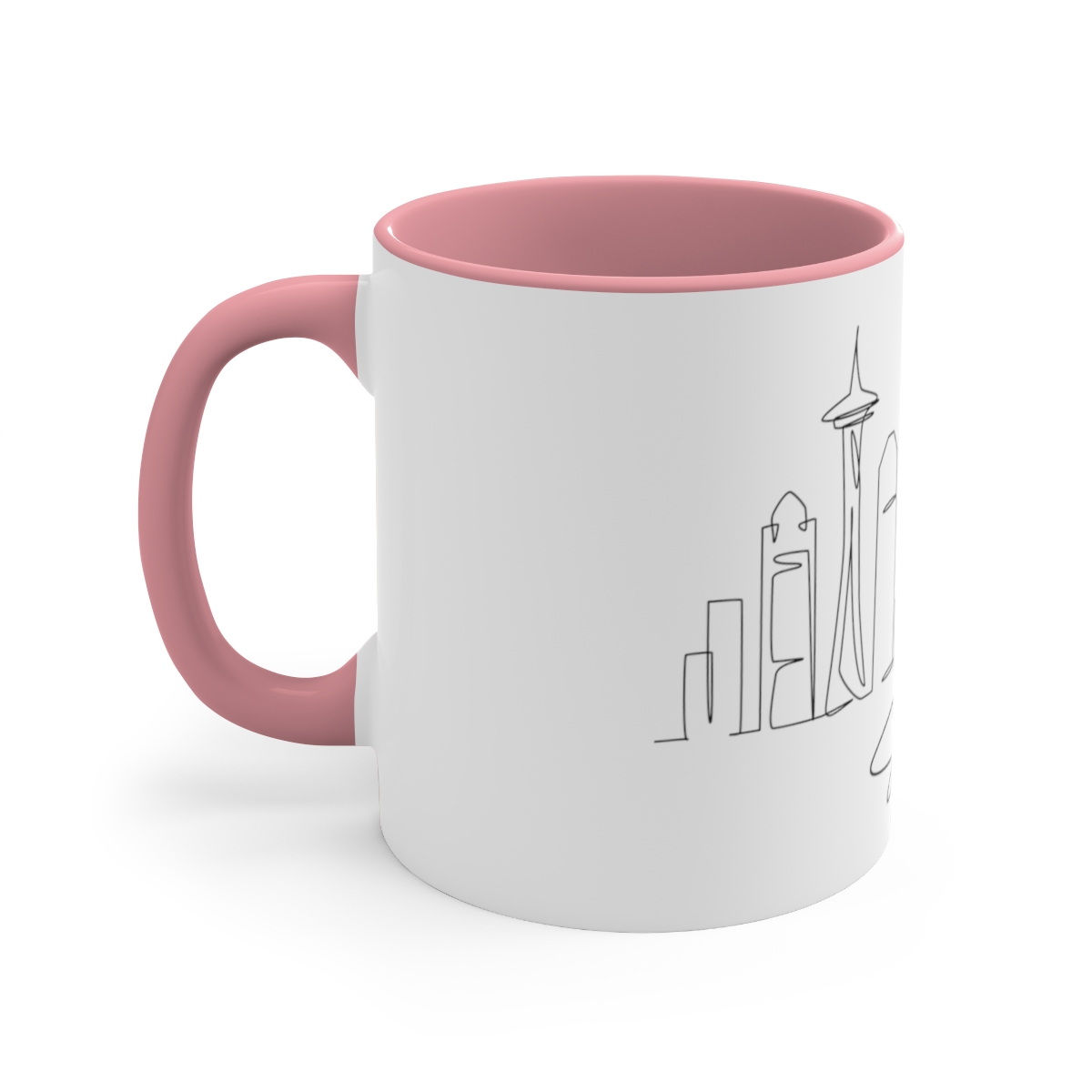 Seattle City Skyline Accent Mug 11oz Ceramic - Image 2