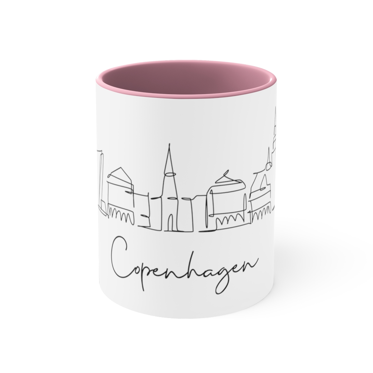 Copenhagen City Skyline Accent Mug 11oz Ceramic - Image 17