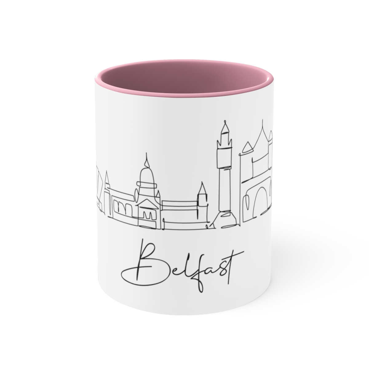 Belfast City Skyline Accent Mug 11oz Ceramic - Image 17