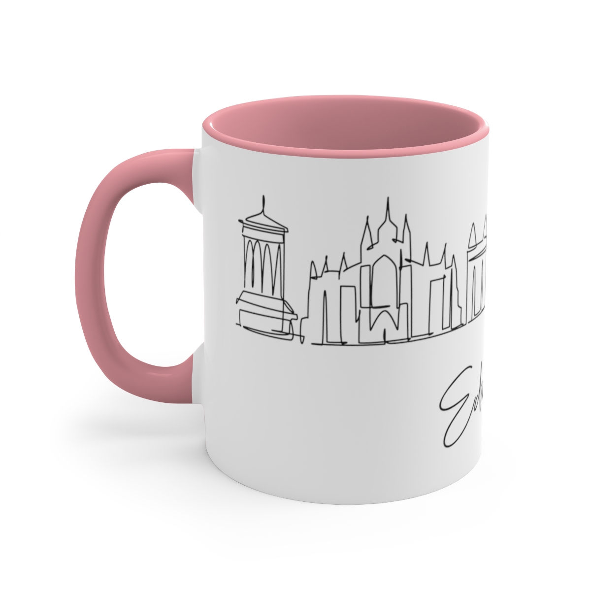 Edinburgh City Skyline Scotland Accent Mug 11oz Ceramic - Image 14