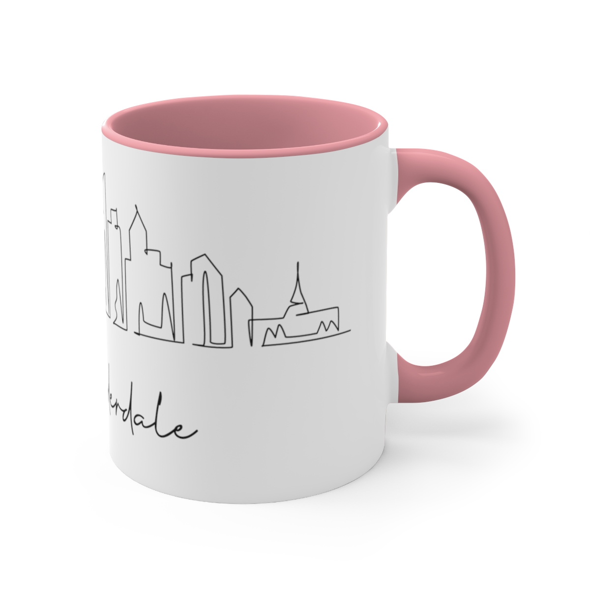 Fort Lauderdale City Skyline 1 Accent Mug 11oz Ceramic - Image 19