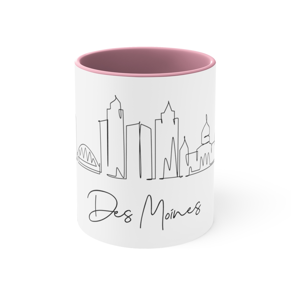Des Moines City Skyline Accent Mug 11oz Ceramic - Image 13