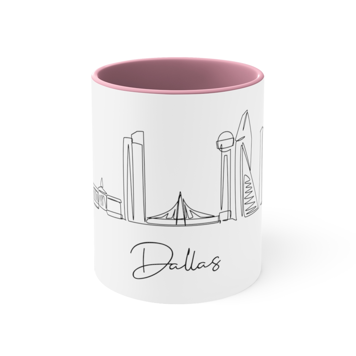 Dallas City Skyline Accent Mug 11oz Ceramic - Image 13